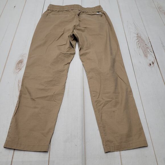 Eddie Bauer pull on articulated knee tan ripstop pants straight leg gorpcore - Picture 5 of 9